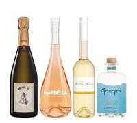Pack Love on the Beach - Odyssée 319 Blanc de Blancs 75cl - Marbella Blush Rosé 75cl - Moscatel Naranja 50cl - GauGin Beach 70cl