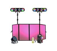 Pack Lumière - 2 portiques DJ Projecteurs PAR Astro - Facade - Machine Fumée Lumière LED Astro - Projecteur PAR - Soirée Mariage