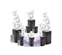 Pack Lumière 8 Machines à Bulles Ibiza LED BUBBLE-DREAM avec Télécommande - 4L de Liquide à Bulles Inclus - Baptême Mariage Soirée