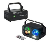 Pack Lumière Effet Laser LZR200RGB-MULTI Ibiza - Jeu de lumière ""3en1"" Astro Gobo Stroboscope COMBILED20 Soirée Ambiance Club Bar