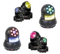 Pack Lumière Ibiza 2 Lyres 2-en-1 Astro/Wash - 2 Lyres Wash 30W DMX - Fête Pro Soirée Bar Mariage Anniversaire Club DJ Mobile Noir