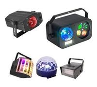 Pack Lumière IBIZA LIGHT - Portique 7 Jeux Lumière DJ Mobile Animation Projecteur LEDS RGB Noir