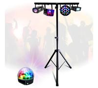 Pack Lumière Pied réglable Mooving Light & Sound ML-SUPPORT-DJLIGHT - 5 jeux de lumières - Fête maison anniversaire