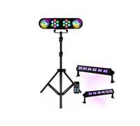 Pack Lumière Portique Mooving LEDBAR-ASTRO-RC - 2 Barres Lumière noire UV LED-UVBAR6 Soirée Ambiance Dj Bar Discothèque Club Fête