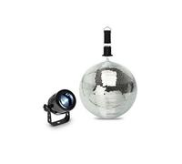 Pack lumière Projecteur à LED + Boule à facettes 20cm spécial débutant