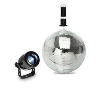 Pack lumière Projecteur à LED + Boule à facettes 20cm spécial débutant