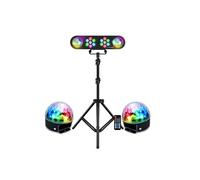 Pack lumières LyteQuest RAINBOW, Portique, PAR LED, BOULES LUMINEUSE, Mode Audio, Auto, Télécommande, SONO DJ Animation