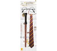 Rubie's Kit d'accessoires Harry Potter Officiel — Baguette, Lunettes, Cravate (Enfant)
