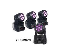 PACK LYRE MINI WASH 710 RGBW 3 + 1 OFFERTE Lyres à leds