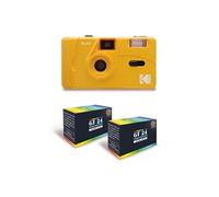 KODAK M35 - Appareil Photo Rechargeable 35mm, Objectif Grand Angle Fixe, Viseur Optique, Flash Intégré - Jaune + 2 Pellicules GT24 35mm Couleur 24 Expositions