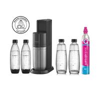 Pack machine à eau gazeuse Duo noire Sodastream