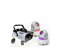 Pack Machine à Fumée LSM900W - 2 Lyres STAR-BEAM 40W - Soirée Dj Mariage Pro Fête Danse