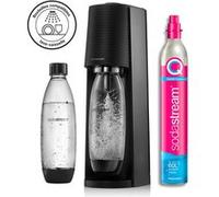 Machine à soda et eau pétillante SODASTREAM - TERRA Noire - 2 bouteilles compatible lave-vaisselle - 1 recharge de gaz 60L