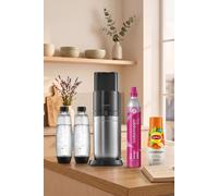Pack - Machine Duo Noire + 2 Bouteilles Verre (Carafes) + Concentré Lipton Ice Tea Saveur Pêche 440ml