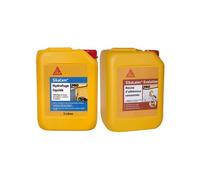 Pack Maçonnerie SIKA - Hydrofuge de masse liquide SikaCem 5L - Résine d'adhérence SikaLatex EVOLUTION 5L