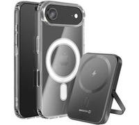 Pack MagSafe iPhone Air avec Coque Bi-matière et Powerbank 5000 mAh Swissten Transparent Transparent