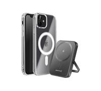 Pack MagSafe pour iPhone 11 avec Coque Bi-matière et Powerbank 5000 mAh Swissten Transparent Transparent