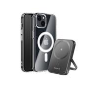Pack MagSafe pour iPhone 13 avec Coque Bi-matière et Powerbank 5000 mAh Swissten Transparent
