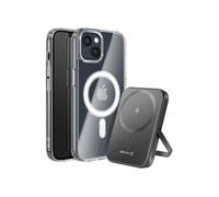 Pack MagSafe pour iPhone 14 avec Coque Bi-matière et Powerbank 5000 mAh Transparent