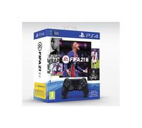Dual Shock 4 Noire V2 + FIFA 21 + Voucher FUT + Voucher PS+ 14 jrs (PS4)
