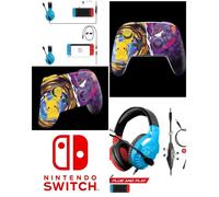 Pack Manette SWITCH - Nintendo - Pokémon Pikachu Meowth - Casque Gamer PRO H3 Rouge - Filaire - Stéréo