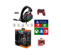 Pack Manette PS4 Manette Bluetooth Rouge Camouflage 3.5 JACK + Casque Gamer PRO-H600 PS4 -PS5 PLAYSTATION