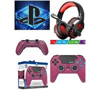Pack Manette PS5 Cherry Red - Bluetooth - Casque Gamer - Compatible PS4/PS5/Xbox/PC