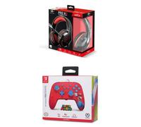 Pack Manette SWITCH Filaire Nintendo MARIO WOO HOO Officielle + Casque Gamer PRO H3 ROUGE SPIRIT OF GAMER SWITCH