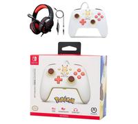 Pack Manette SWITCH Filaire Nintendo Pokémon Pikachu ELECTRIK Officielle + Casque Gamer PRO H3 Rouge SPIRIT OF GAMER SWITCH