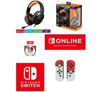 PACK Manette SWITCH Nintendo iiCon Pokeball dragonnes V2 + CASQUE SWITCH PRO-SH3 Orange SPIRIT OF GAMER