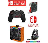 PACK Manette SWITCH Nintendo PRO GAMING Spirit of gamer + CASQUE SWITCH PRO-H7 SWITCH EDITION