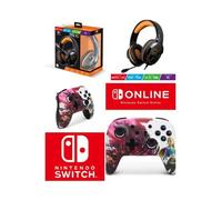 Pack Manette SWITCH Nintendo ZELDA BLOOD MOON Officielle + Casque Gamer PRO H3 Orange SPIRIT OF GAMER SWITCH