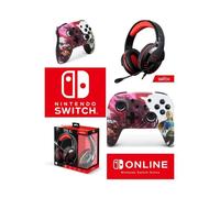 Pack Manette SWITCH Nintendo ZELDA BLOOD MOON Officielle + Casque Gamer PRO H3 Rouge SPIRIT OF GAMER SWITCH