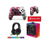 Pack Manette SWITCH Nintendo ZELDA BLOOD MOON Officielle + Casque Gamer PRO H8 Rouge SPIRIT OF GAMER SWITCH