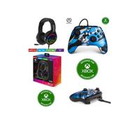 Pack Manette XBOX ONE-S-X-PC Camouflage bleu métalisé Officielle + Casque Gamer PRO PH8 SPIRIT OF GAMER XBOX ONE/S/X/PC