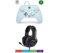 Pack Manette XBOX ONE-S-X-PC Cotton Candy Blue EDITION + Casque Gamer PRO EH50 ORANGE SPIRIT OF GAMER XBOX ONE/S/X/PC