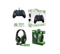 Pack Manette XBOX ONE-S-X-PC NOIRE + Casque Gamer PRO XH5 SPIRIT OF GAMER XBOX ONE/S/X/ CADEAU DE NOEL