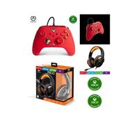 Pack Manette XBOX ONE-S-X-PC ROUGE Officielle + Casque Gamer PRO H3 ORANGE SPIRIT OF GAMER XBOX ONE/S/X/PC