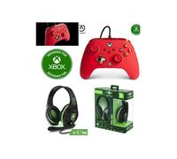 Pack Manette XBOX ONE-S-X-PC ROUGE Officielle + Casque Gamer PRO H3 SPIRIT OF GAMER XBOX ONE/S/X/PC