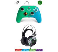 Pack Manette XBOX ONE-S-X-PC Seafoam Fade EDITION + Casque Gamer PRO EH30 SPIRIT OF GAMER XBOX ONE/S/X/PC