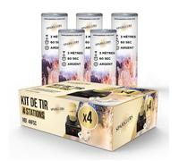 Pack Mariage 4 Déclencheurs + 5 Jets de Scène Argent 3 Mètres / 60 Secondes + Télécommande pour Machine d'alluArgent