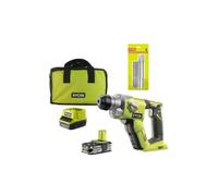 Pack Marteau perforateur RYOBI 18V One+ - 1 batterie LithiumPlus 2.5Ah - Kit 3 forets RYOBI plus 2 burins SDS+ - RAKSP05