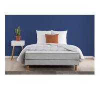 Pack Matelas 140x190cm + sommier + couette + 2 oreillers - Ressorts ensachés - 5 zones - 19 cm - Ferme DEKO DREAM Zen
