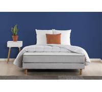 Pack Matelas 140x190cm + sommier + couette + 2 oreillers - Ressorts ensachés - 5 zones - 19 cm - Ferme DEKO DREAM Zen