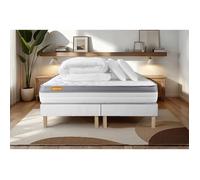 Pack matelas 160x200 + double sommiers 80x200 Memo Zen Mousse à mémoire de forme 5 zones de confort MAXI épaisseur