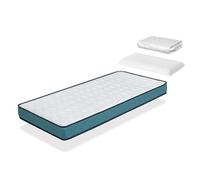 Pack Matelas 90X160 LIT ENFANTS h14 CM CONFORT PRO + 1 oreiller junior 90x35 cm + 1 Protège matelas 90x160 cm