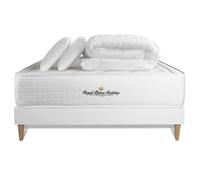 Pack Matelas A Memoire De Forme Maxi Epaisseur Buckingham 160x200cm + 2 Oreillers + 1 Couette 260x240cm