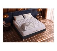 Pack matelas à mémoire de forme maxi épaisseur Buckingham 200x200cm + sommier KIT + 2 oreillers + 1 couette