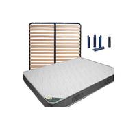 Pack Matelas + AltoLattes 160x200 + Pieds - JAVA -