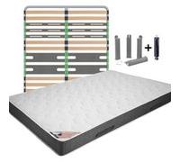 BERMUDES - Pack Matelas + AltoZone 160x200 + Pieds -